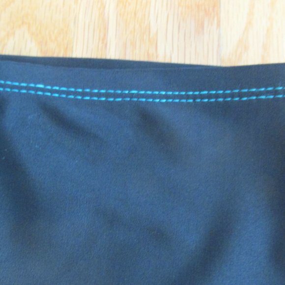 MOXI BLU WOMEN'S SIZE 4X (26-28W) SWIM SUIT BRIEFS BLACK & TEAL TANKINI NWT - Picture 2 of 5
